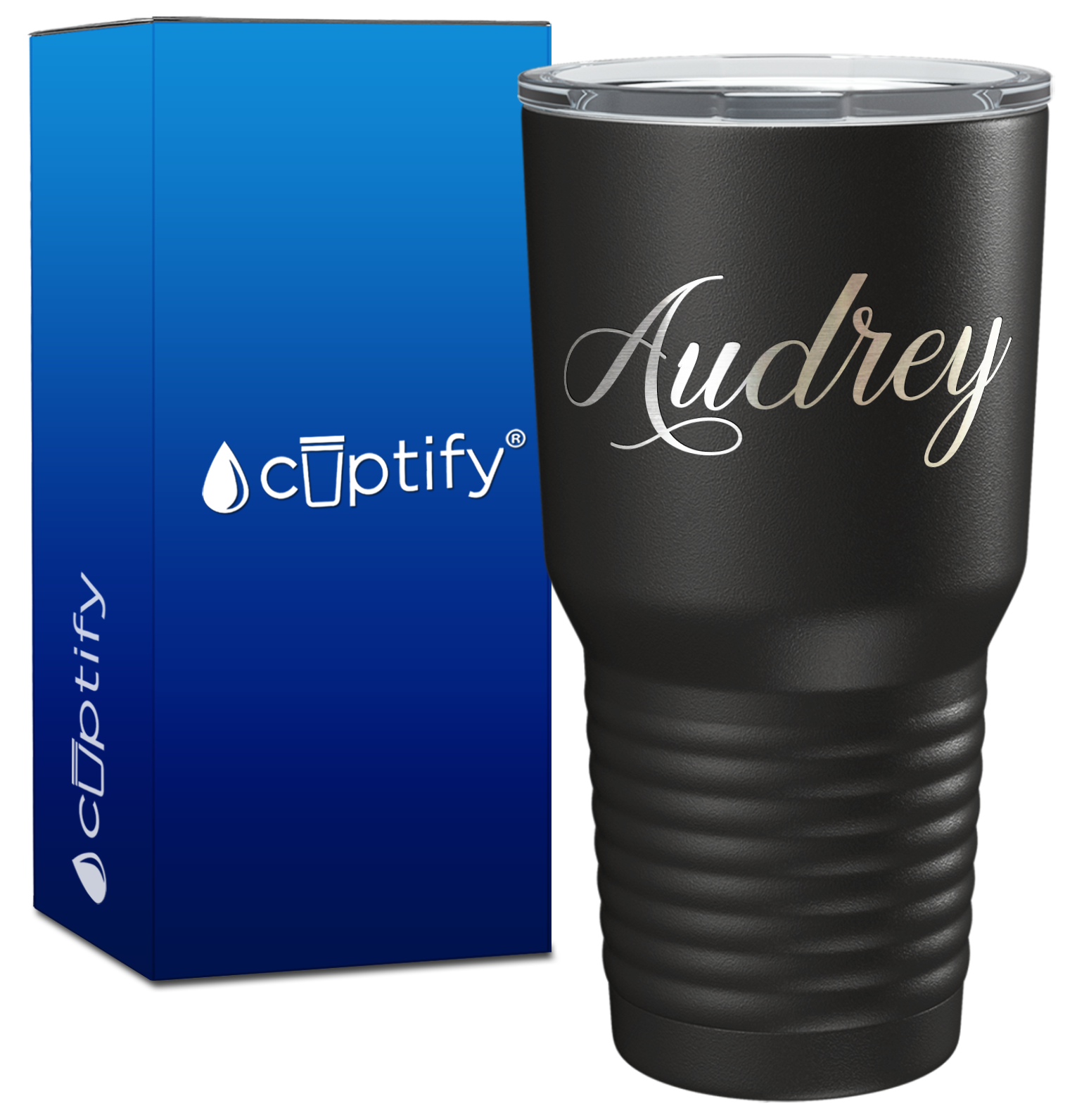 Personalized Black 30oz Engraved Tumbler