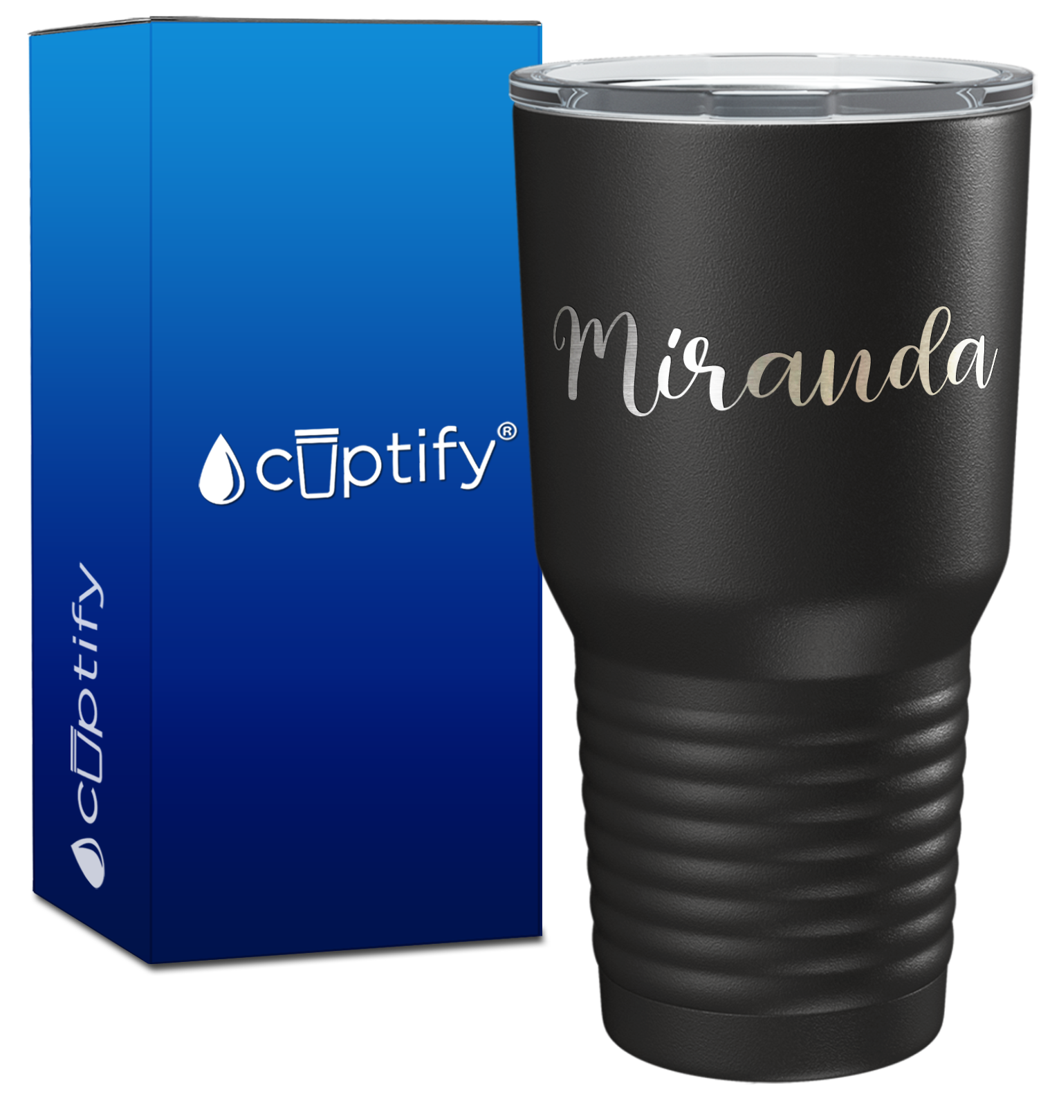 Personalized Miranda Style on 30oz Tumbler