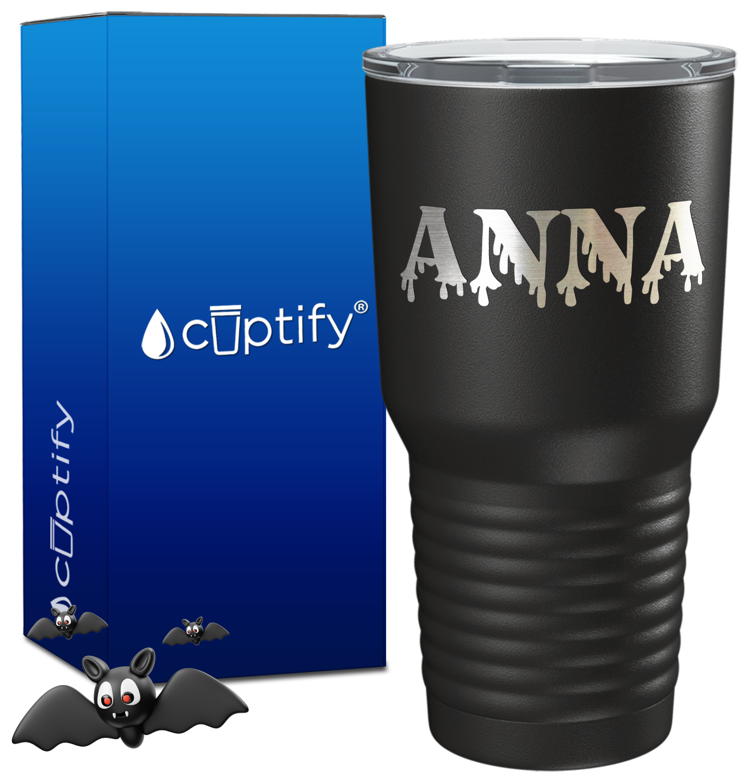 Personalized Bloody Halloween Font on 30oz Tumbler