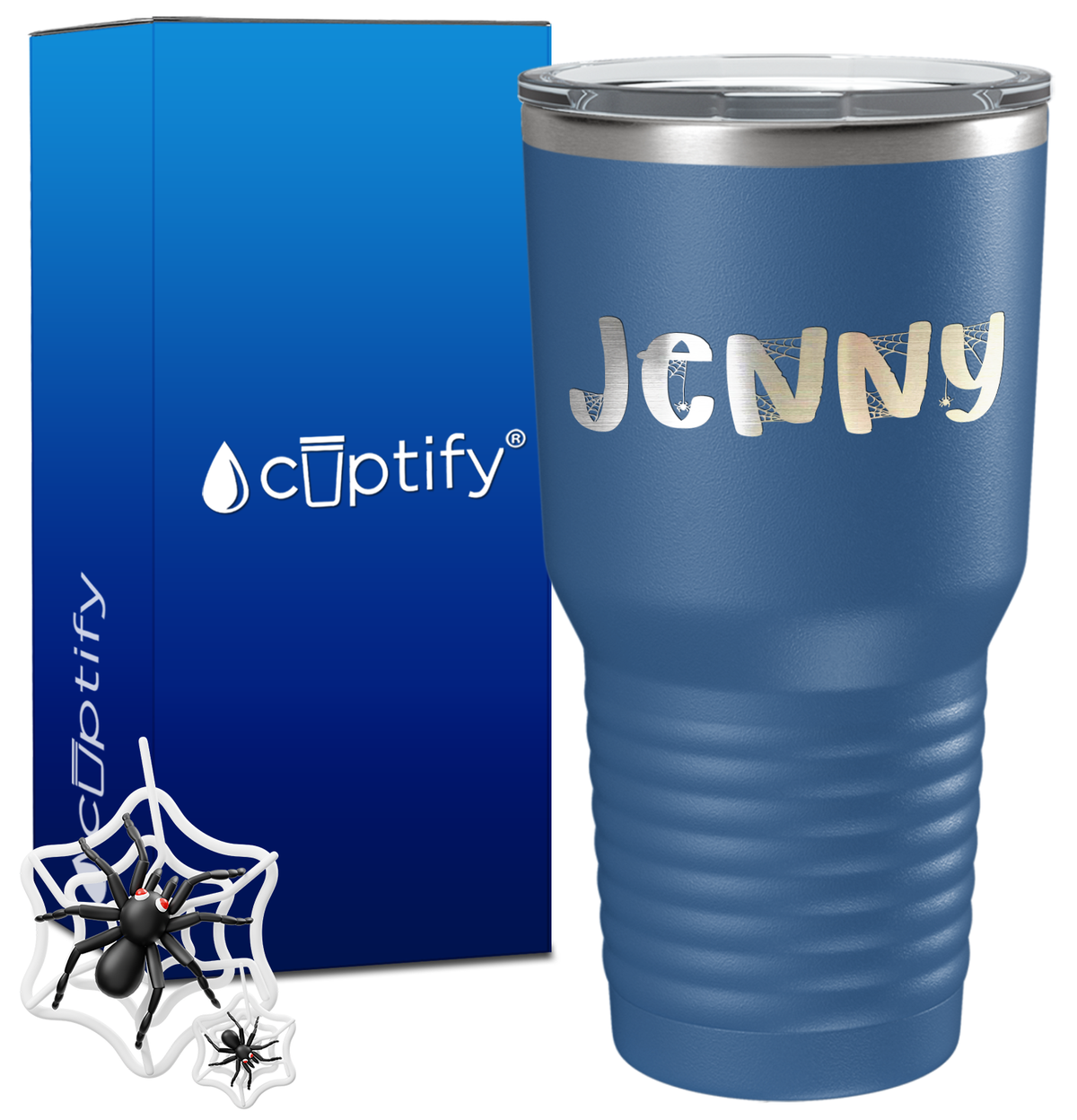 Personalized Spooky Halloween Font on 30oz Tumbler