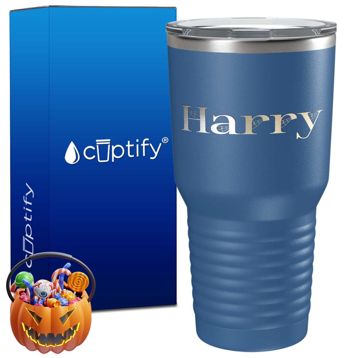 Personalized Wicked Halloween Font on 30oz Tumbler