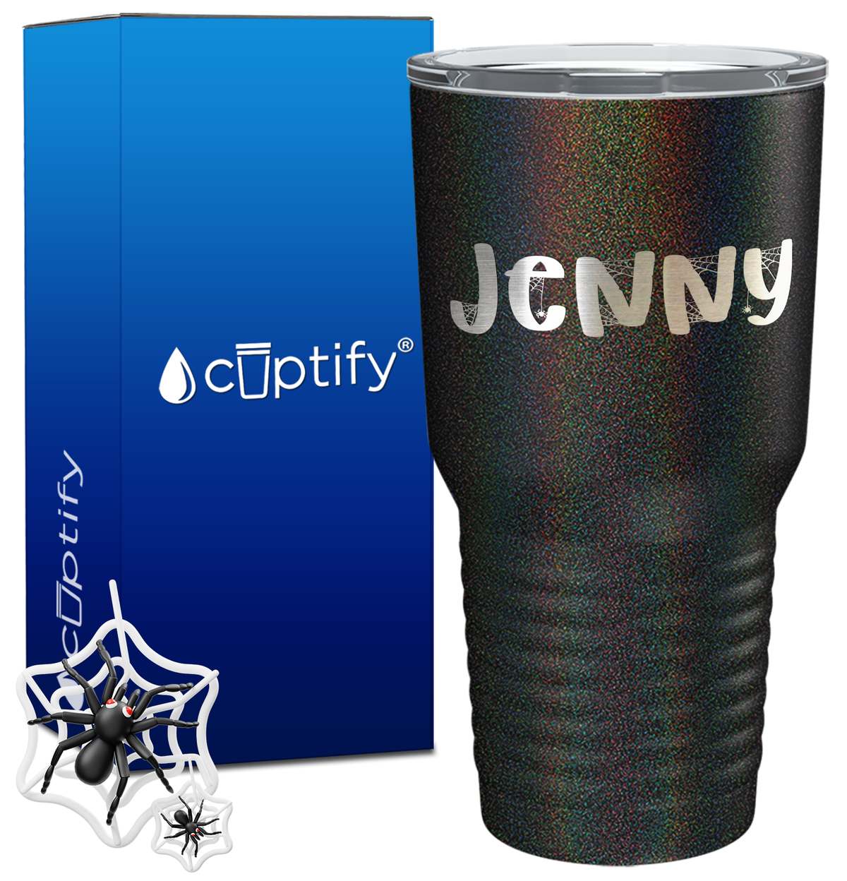 Personalized Spooky Halloween Font on 30oz Tumbler