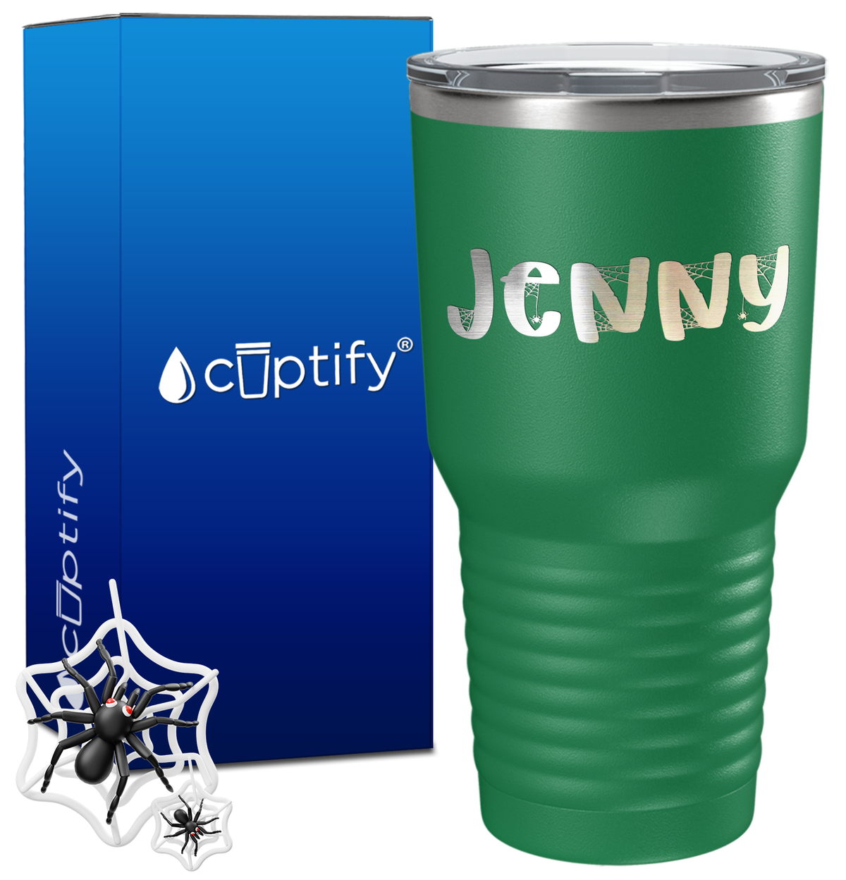 Personalized Spooky Halloween Font on 30oz Tumbler