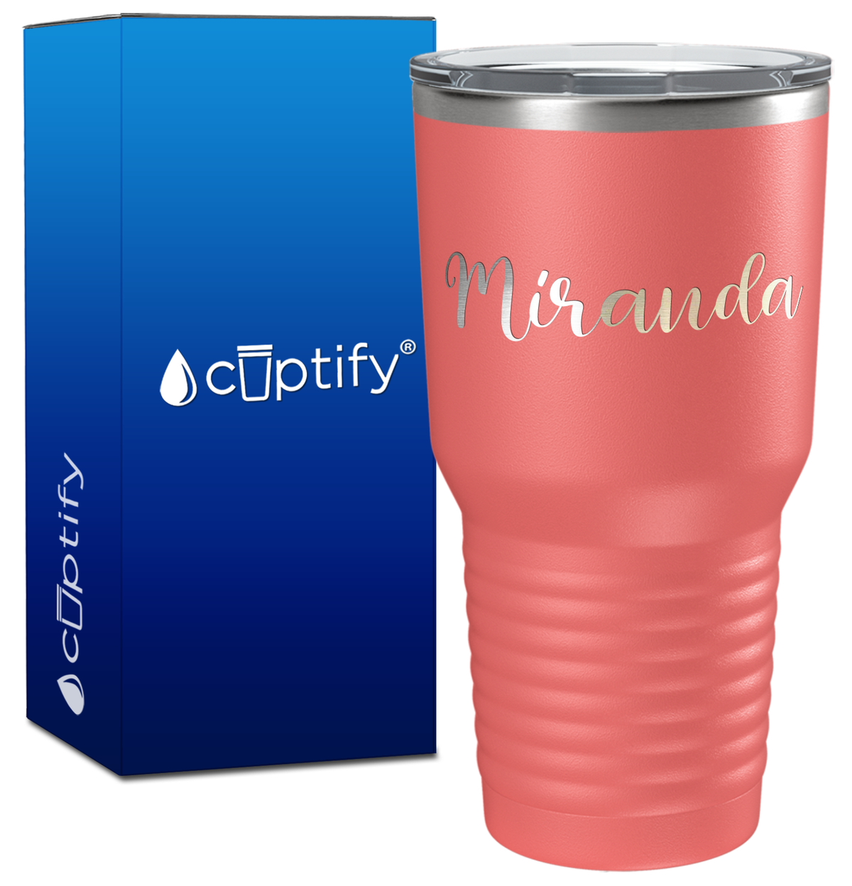 Personalized Miranda Style on 30oz Tumbler