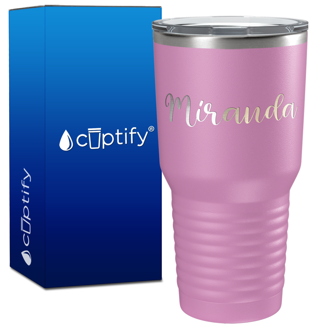 Personalized Miranda Style on 30oz Tumbler