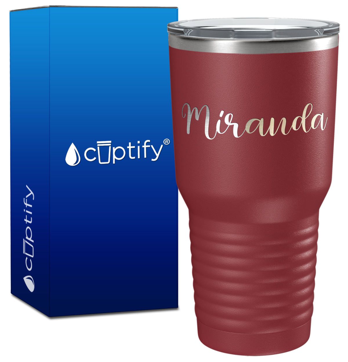 Personalized Miranda Style on 30oz Tumbler