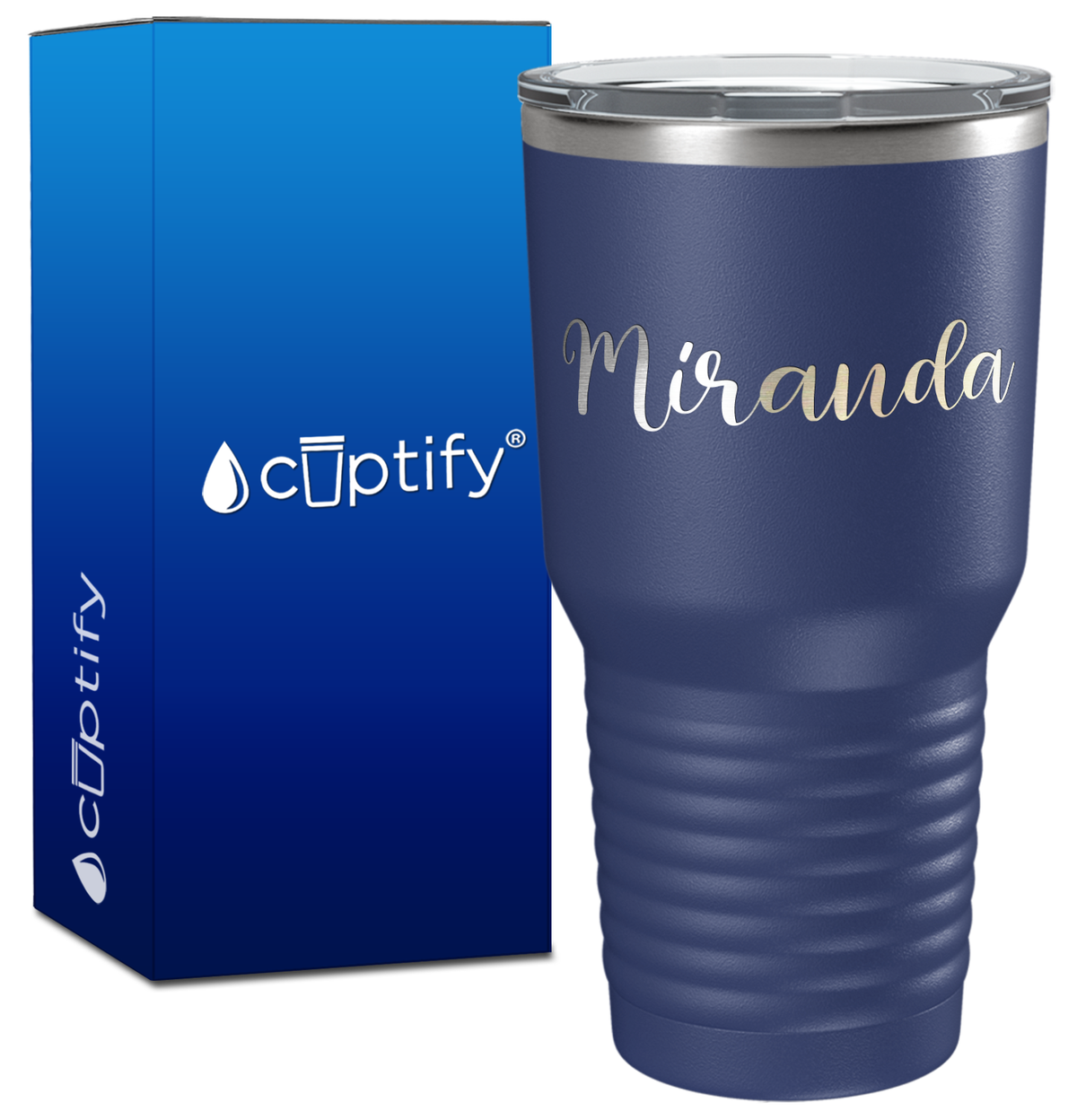Personalized Miranda Style on 30oz Tumbler