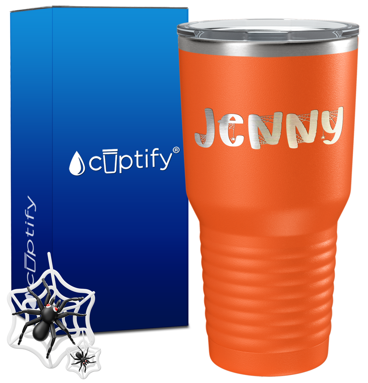 Personalized Spooky Halloween Font on 30oz Tumbler