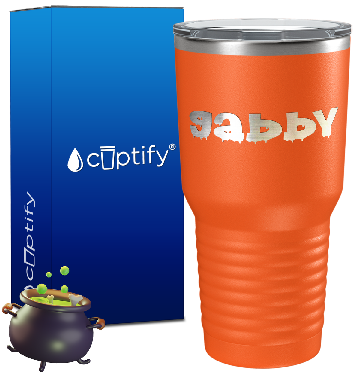 Personalized Haunted Halloween Font on 30oz Tumbler