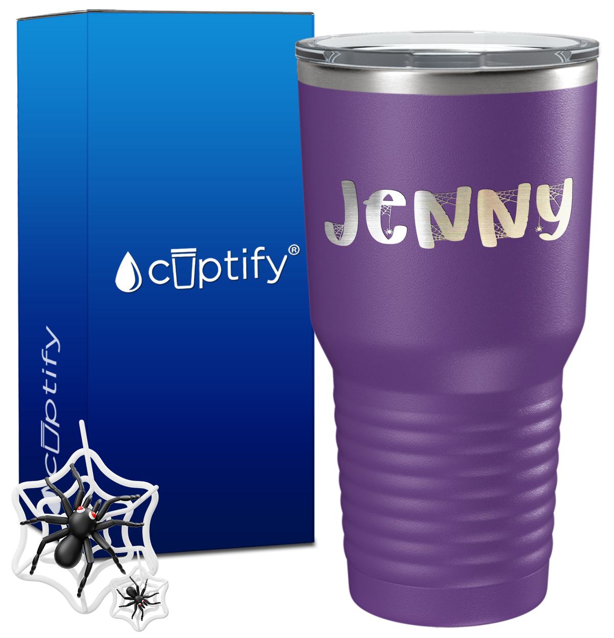 Personalized Spooky Halloween Font on 30oz Tumbler