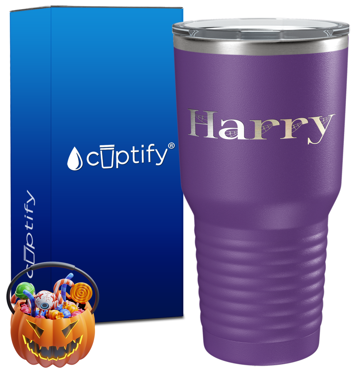 Personalized Wicked Halloween Font on 30oz Tumbler