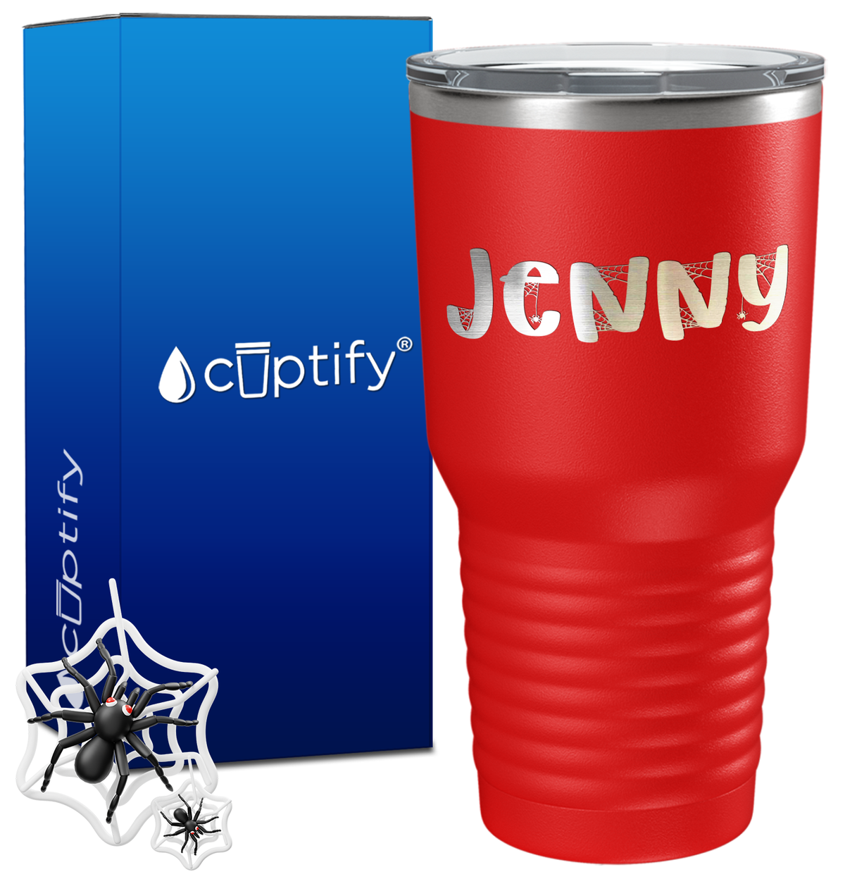 Personalized Spooky Halloween Font on 30oz Tumbler