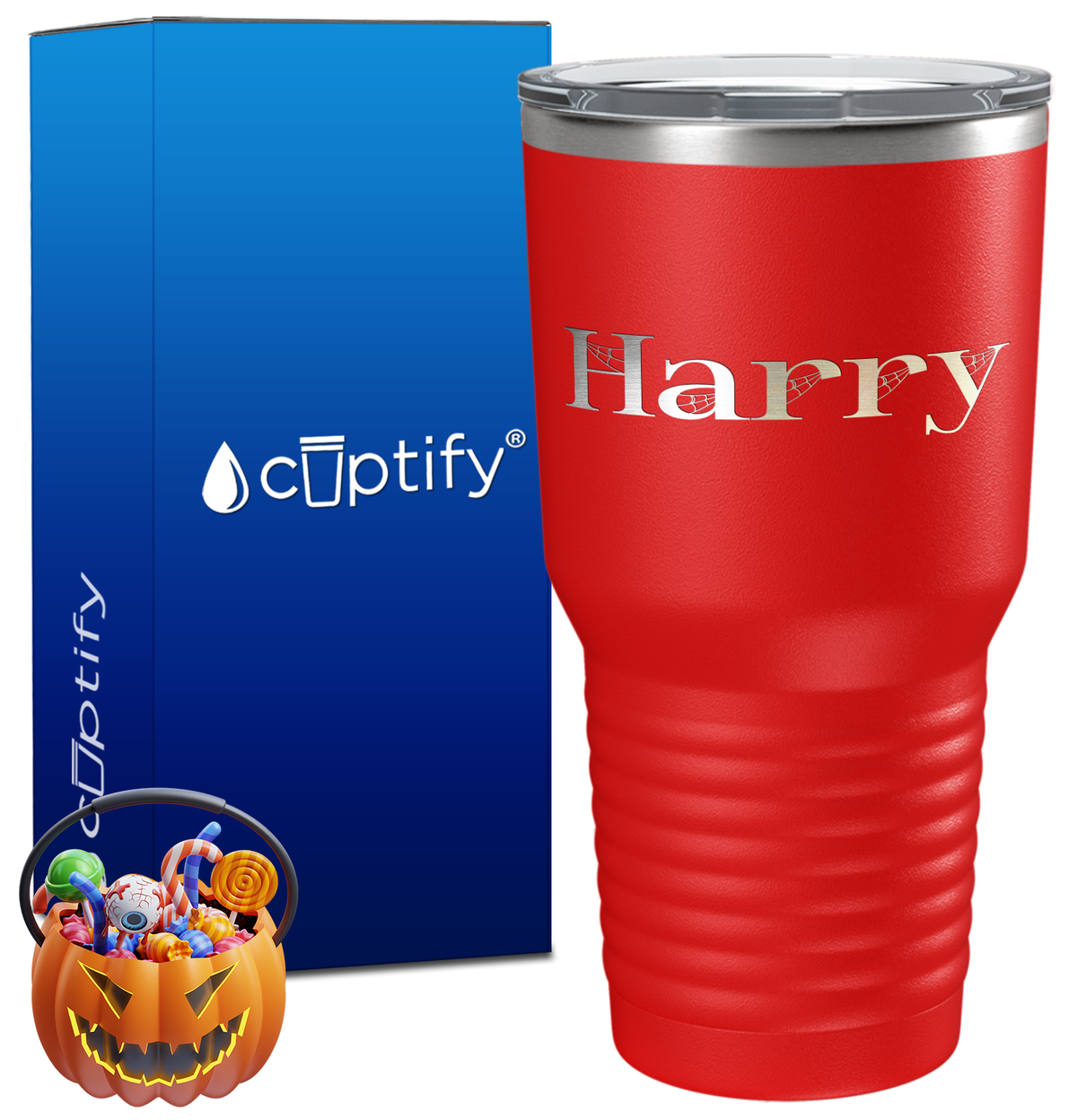 Personalized Wicked Halloween Font on 30oz Tumbler