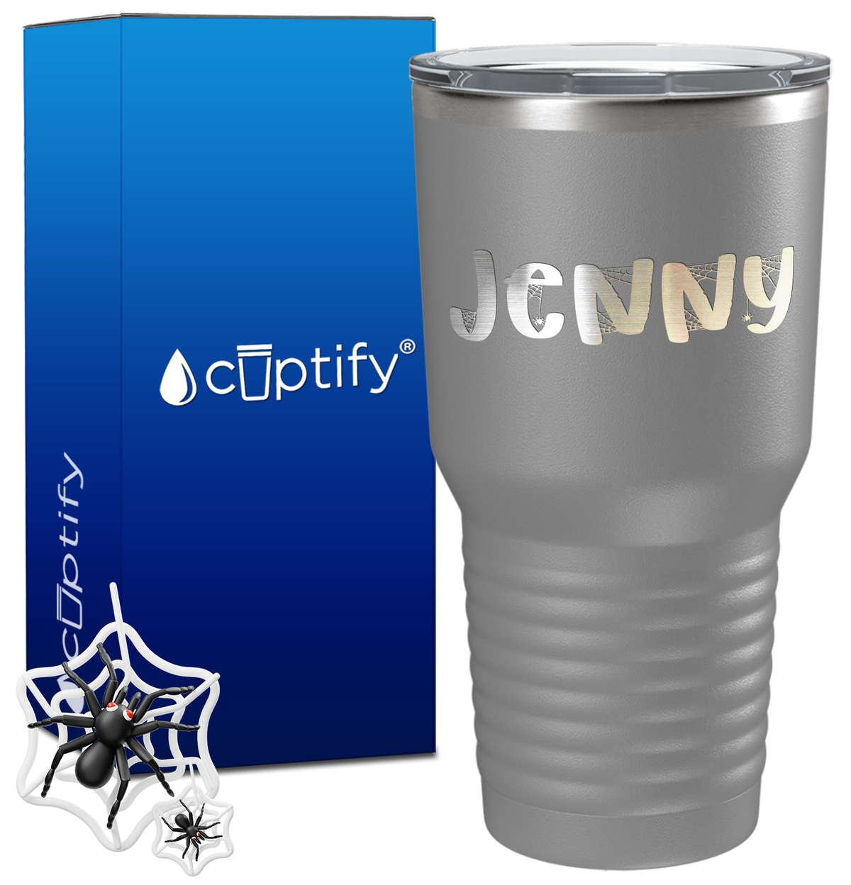 Personalized Spooky Halloween Font on 30oz Tumbler