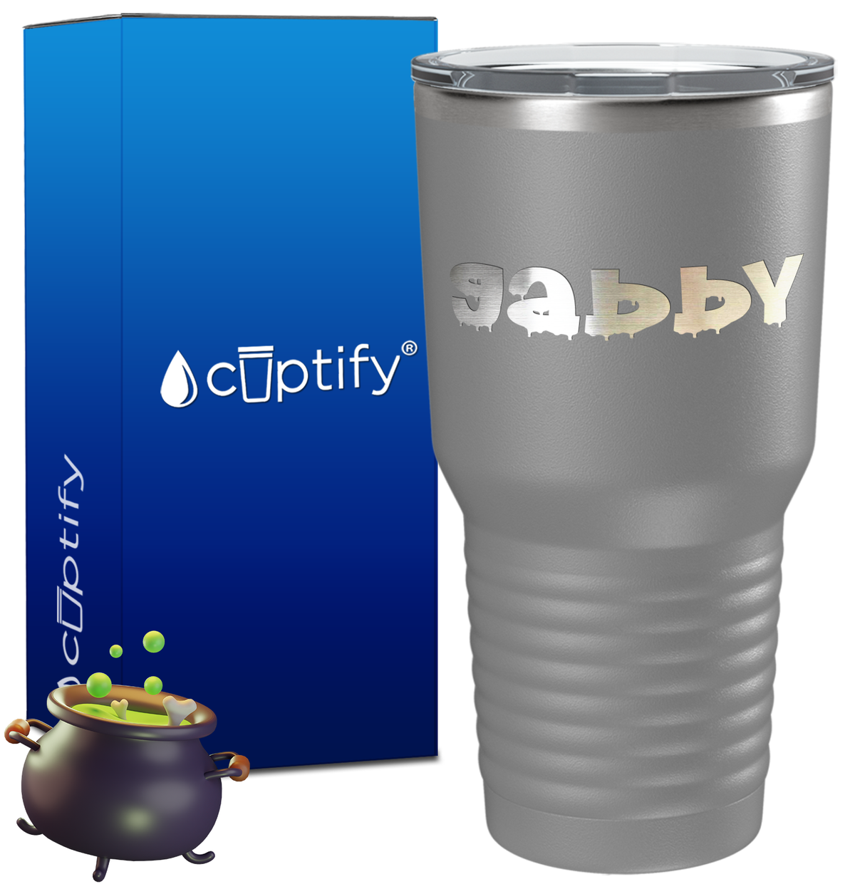 Personalized Haunted Halloween Font on 30oz Tumbler