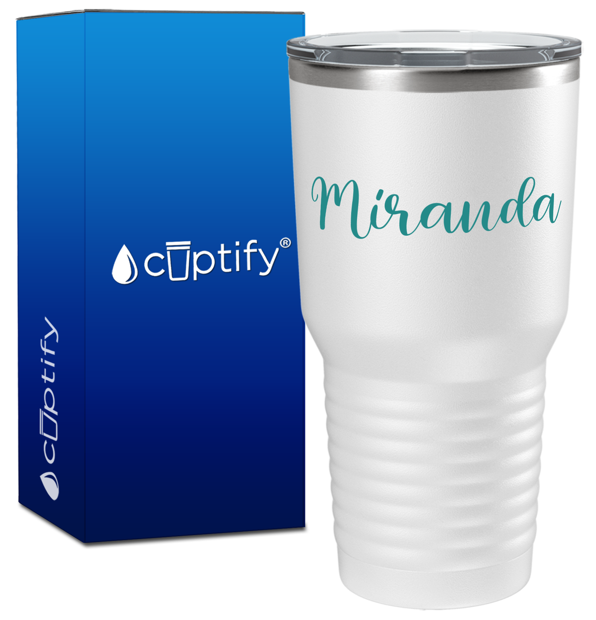 Personalized Miranda Style on 30oz Tumbler