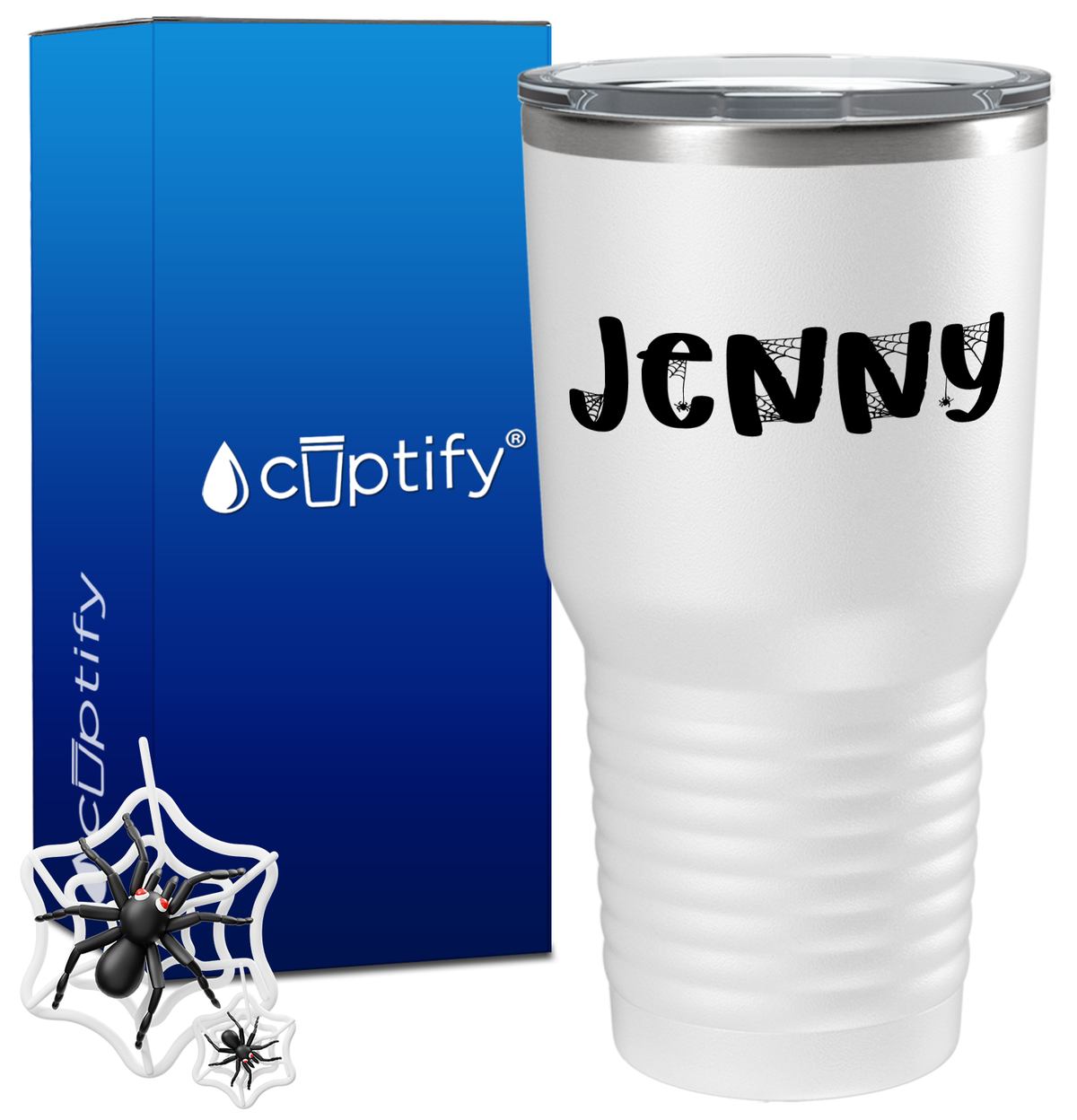 Personalized Spooky Halloween Font on 30oz Tumbler