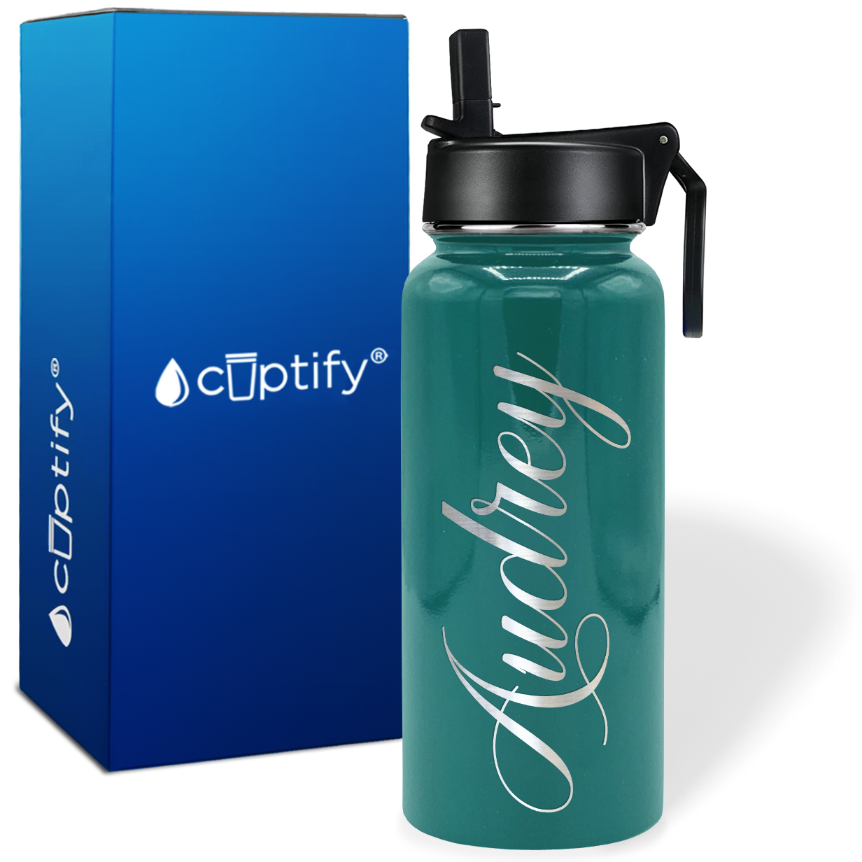 Personalized Audrey Style on 32oz Wide Mouth