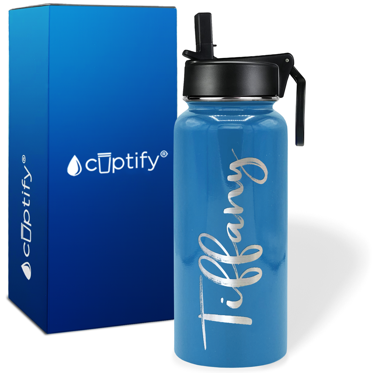 Personalized Tiffany Style on 32oz Wide Mouth