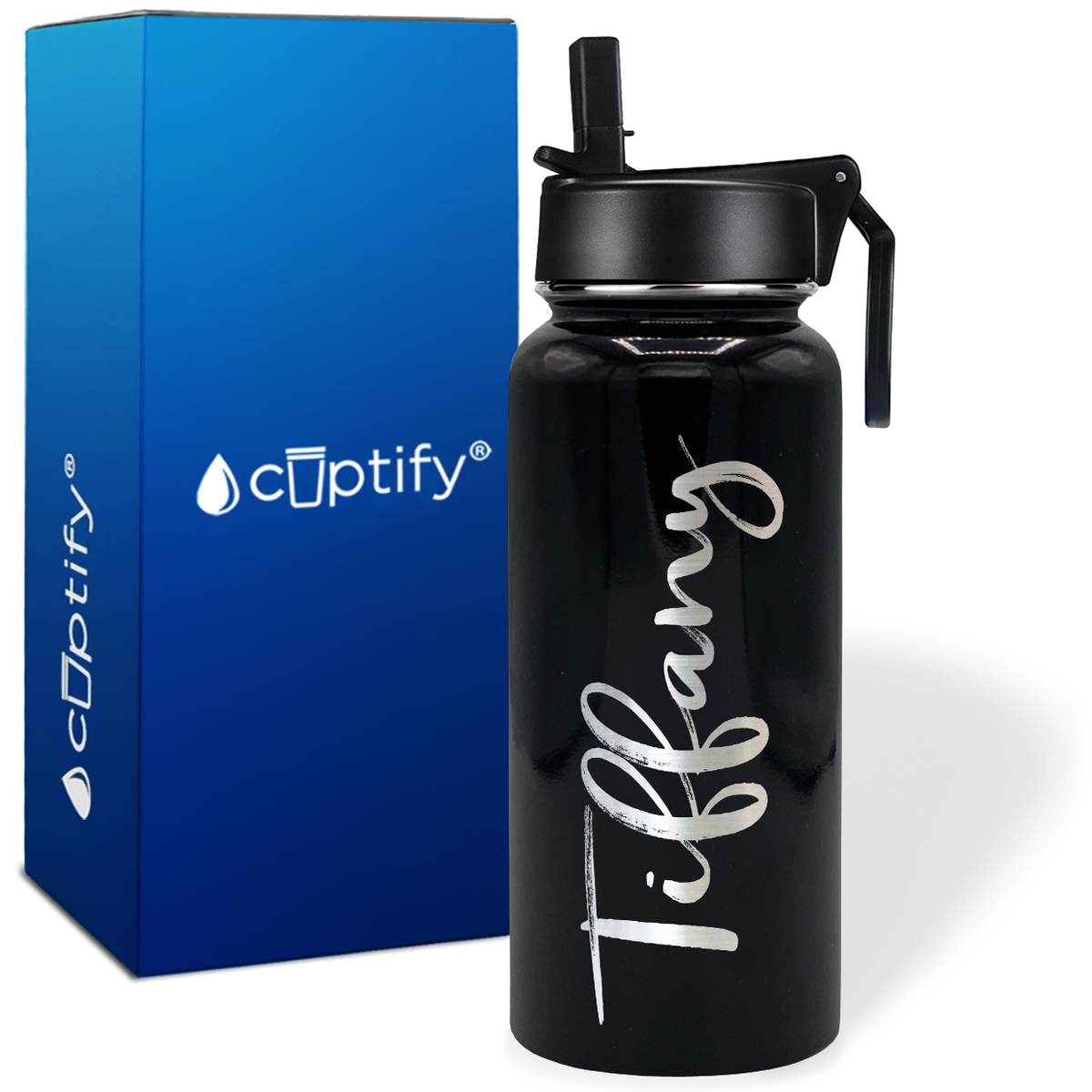 Personalized Tiffany Style on 32oz Wide Mouth