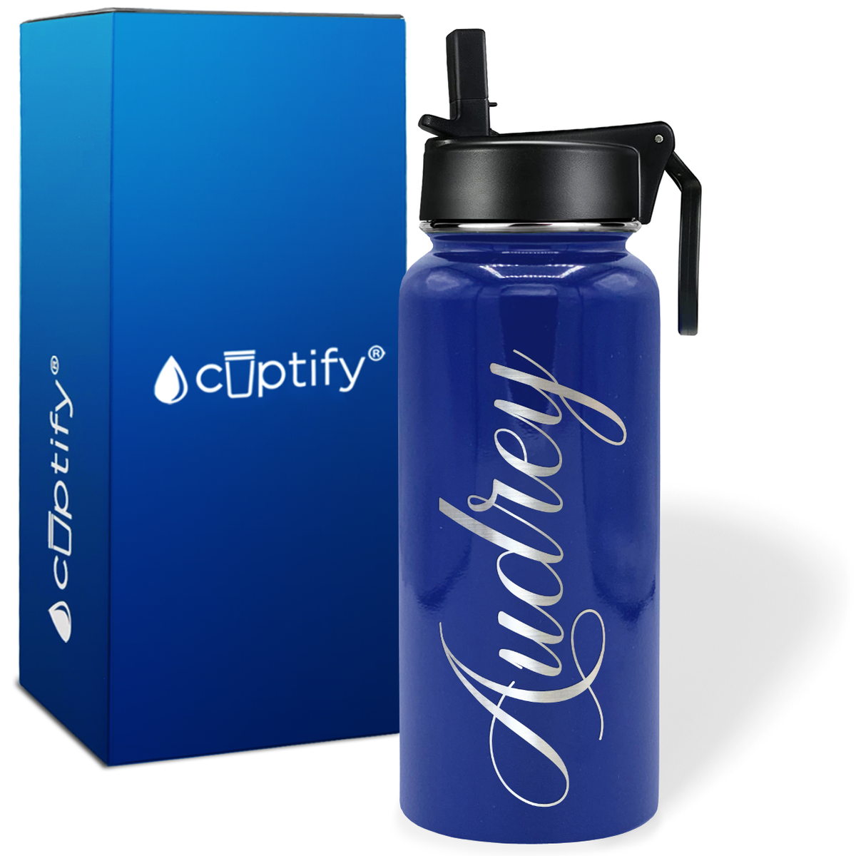 Personalized Audrey Style on 32oz Wide Mouth