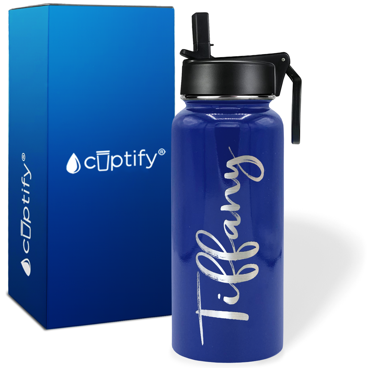 Personalized Tiffany Style on 32oz Wide Mouth