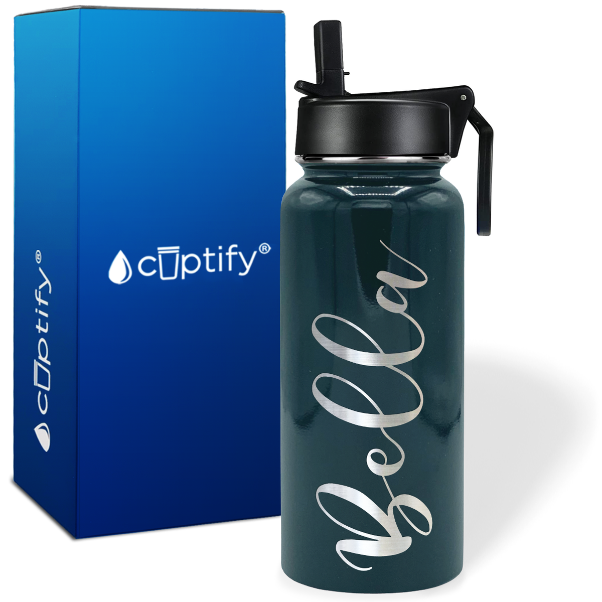 Personalized Bella Style on 32oz Wide Mouth