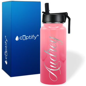 Personalized Audrey Style on 32oz Wide Mouth