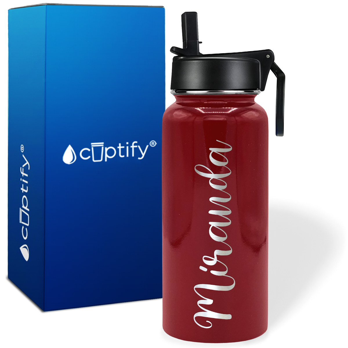 Personalized Miranda Style on 32oz Wide Mouth