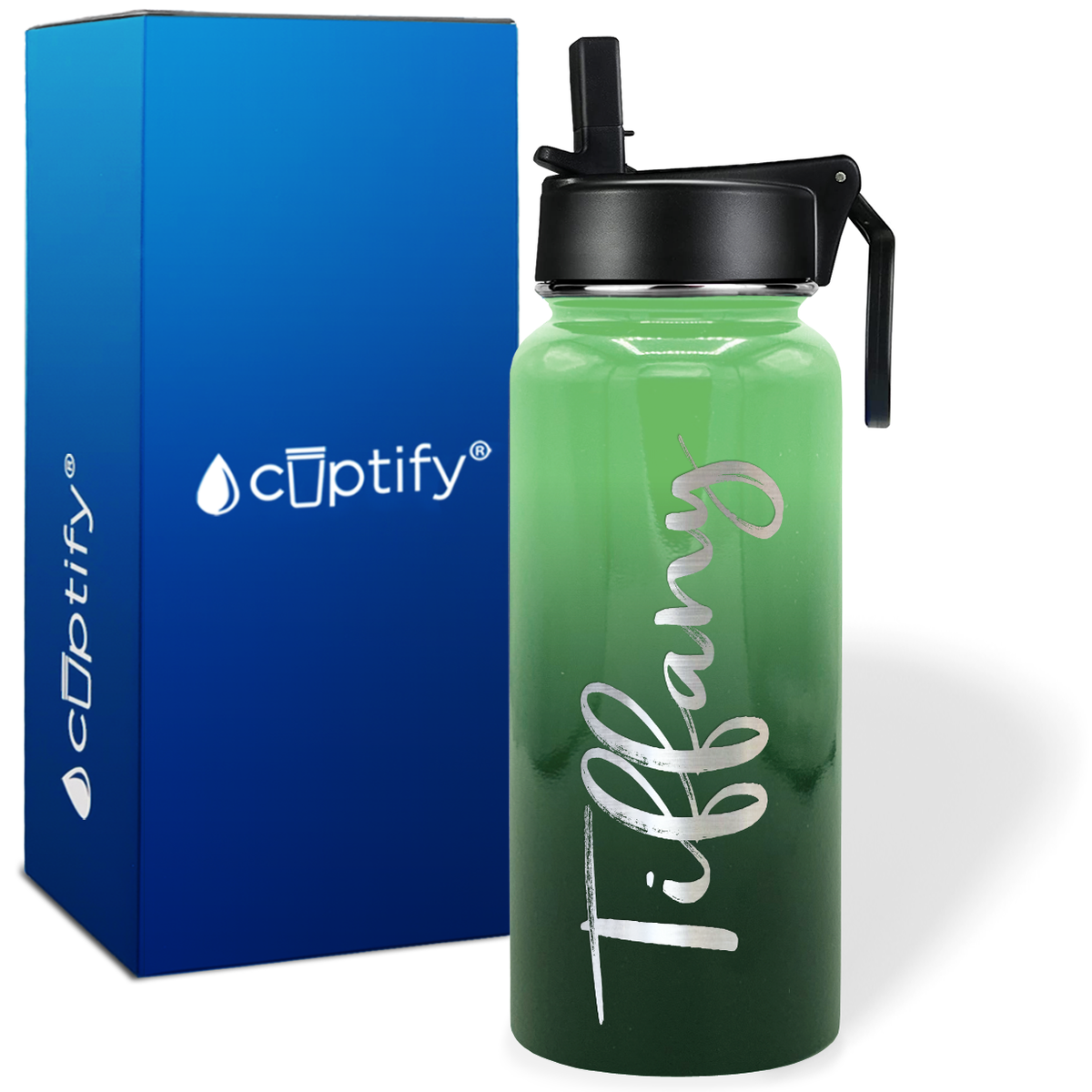 Personalized Tiffany Style on 32oz Wide Mouth