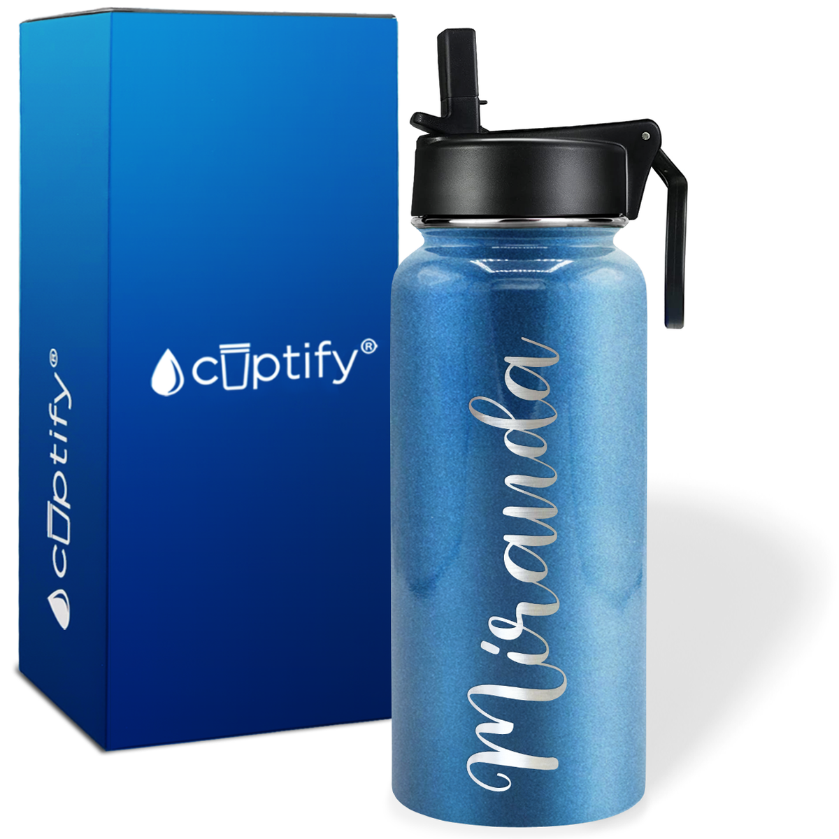 Personalized Miranda Style on 32oz Wide Mouth