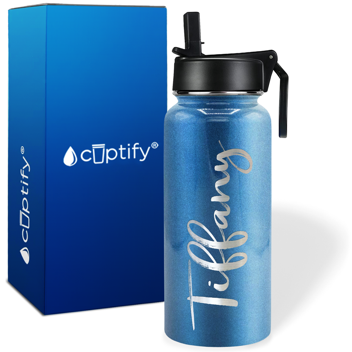 Personalized Tiffany Style on 32oz Wide Mouth