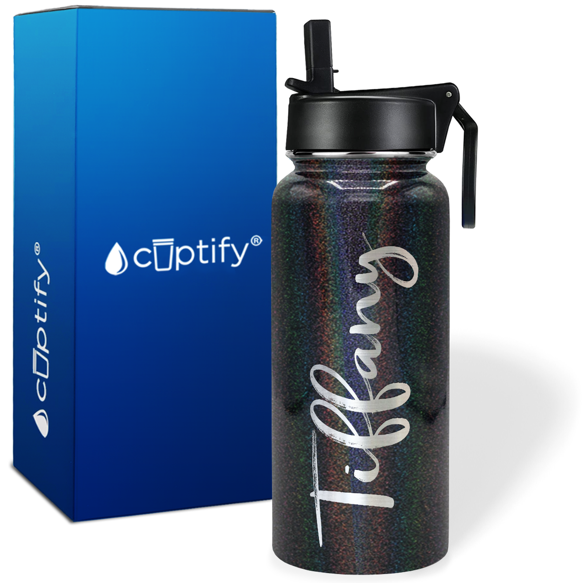 Personalized Tiffany Style on 32oz Wide Mouth