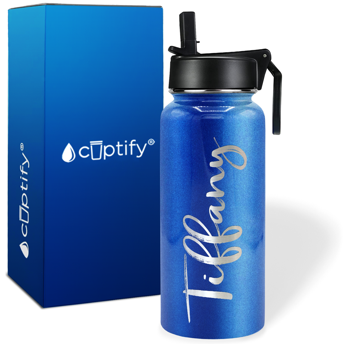 Personalized Tiffany Style on 32oz Wide Mouth