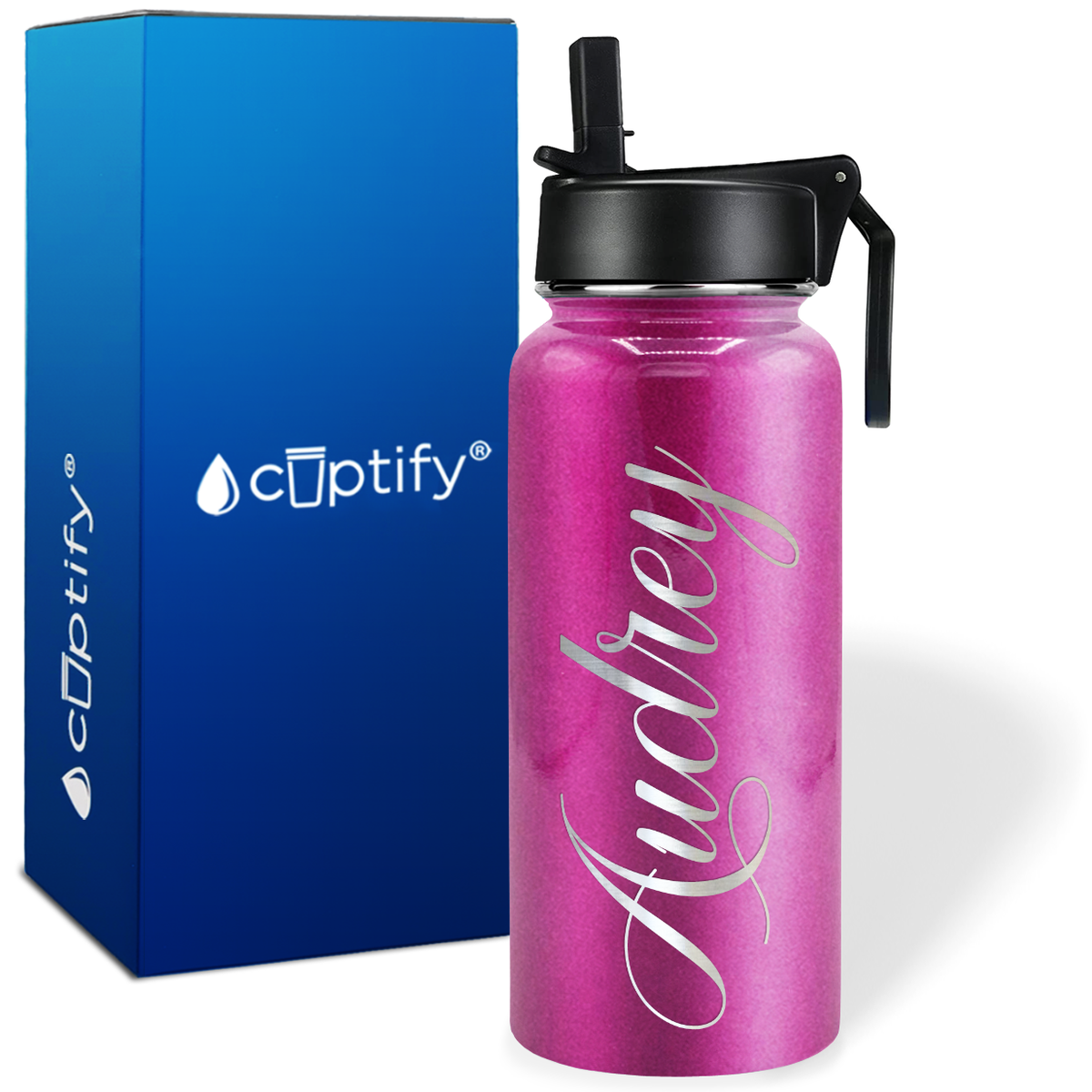 Personalized Audrey Style on 32oz Wide Mouth