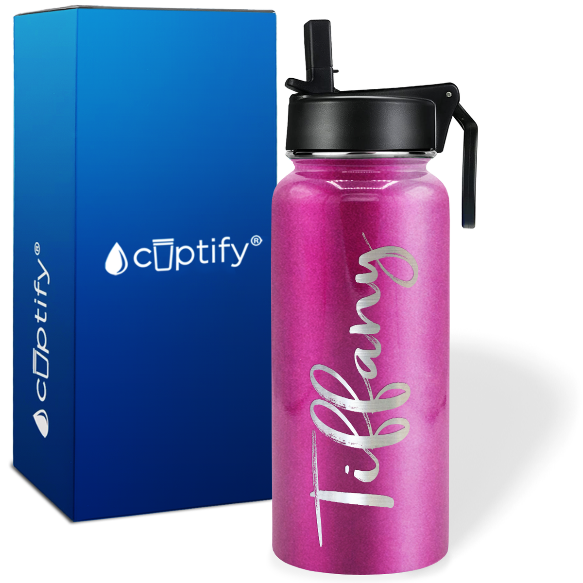 Personalized Tiffany Style on 32oz Wide Mouth