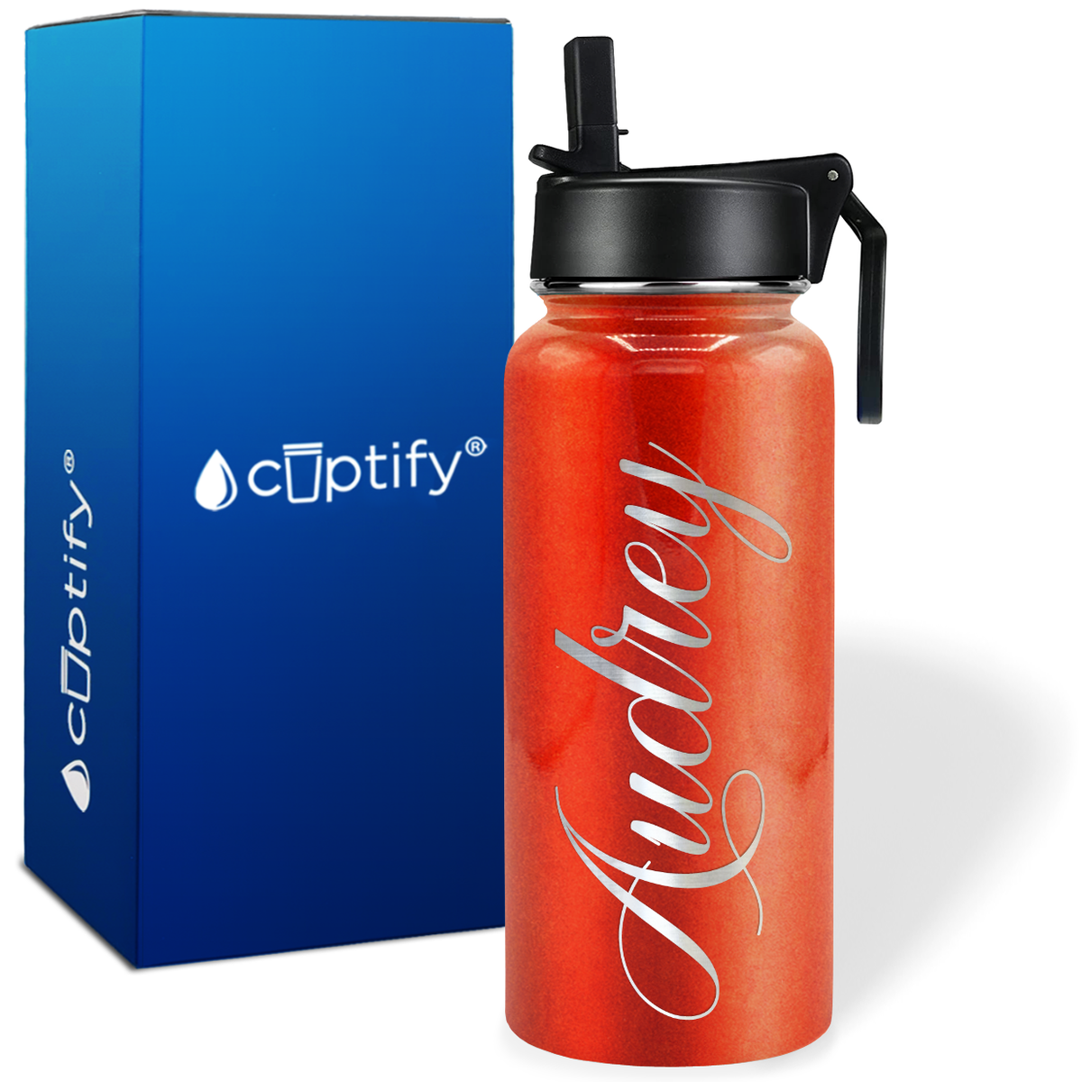 Personalized Audrey Style on 32oz Wide Mouth