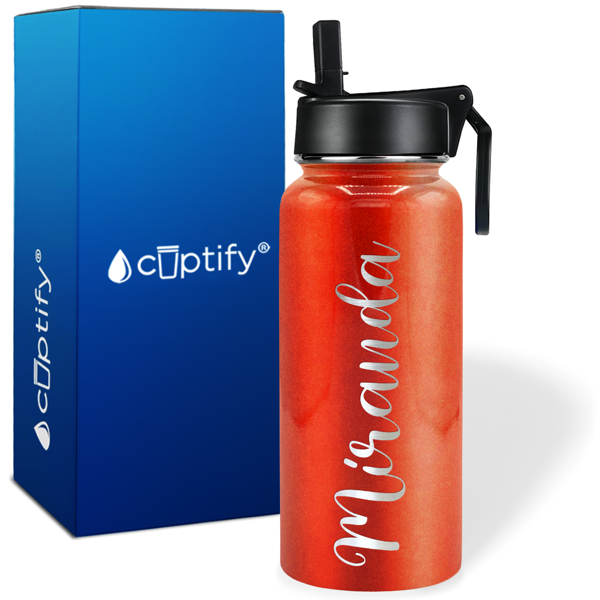 Personalized Miranda Style on 32oz Wide Mouth