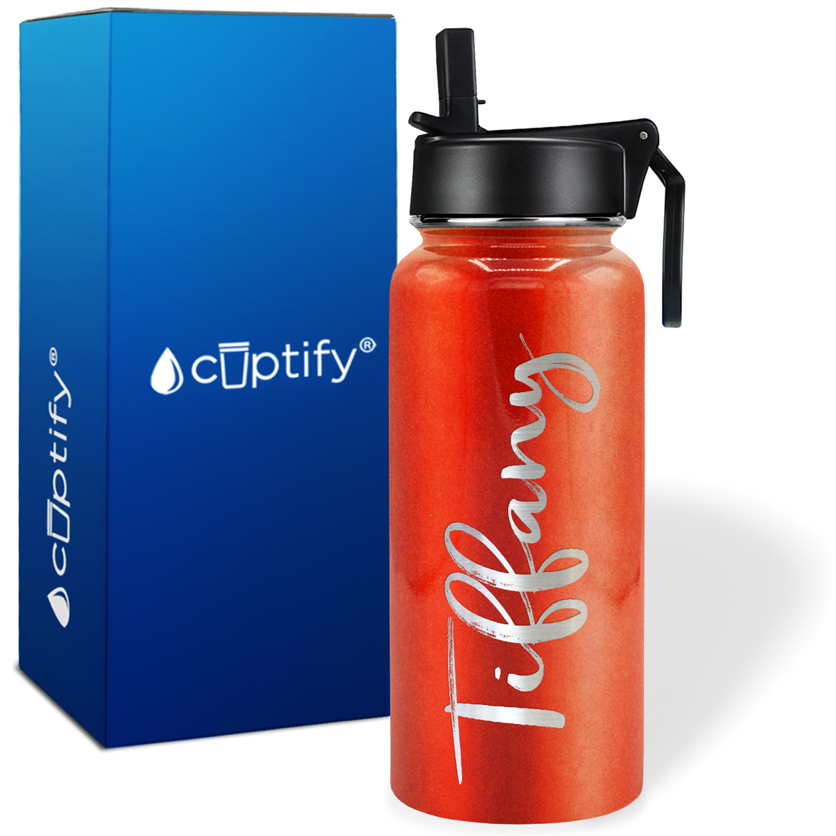 Personalized Tiffany Style on 32oz Wide Mouth