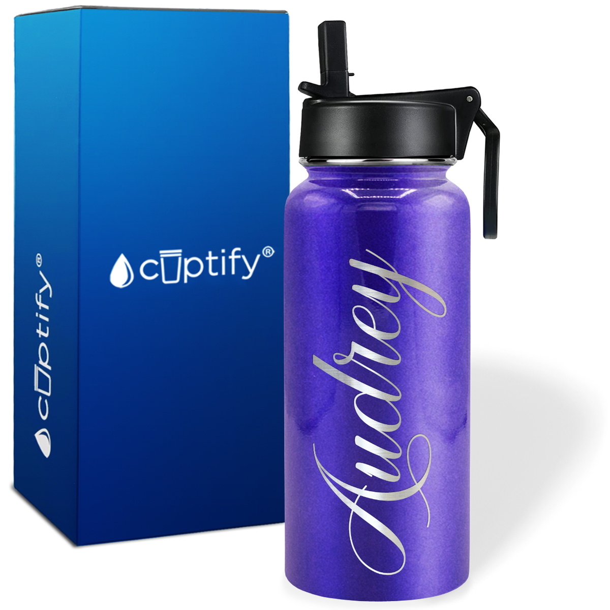 Personalized Audrey Style on 32oz Wide Mouth