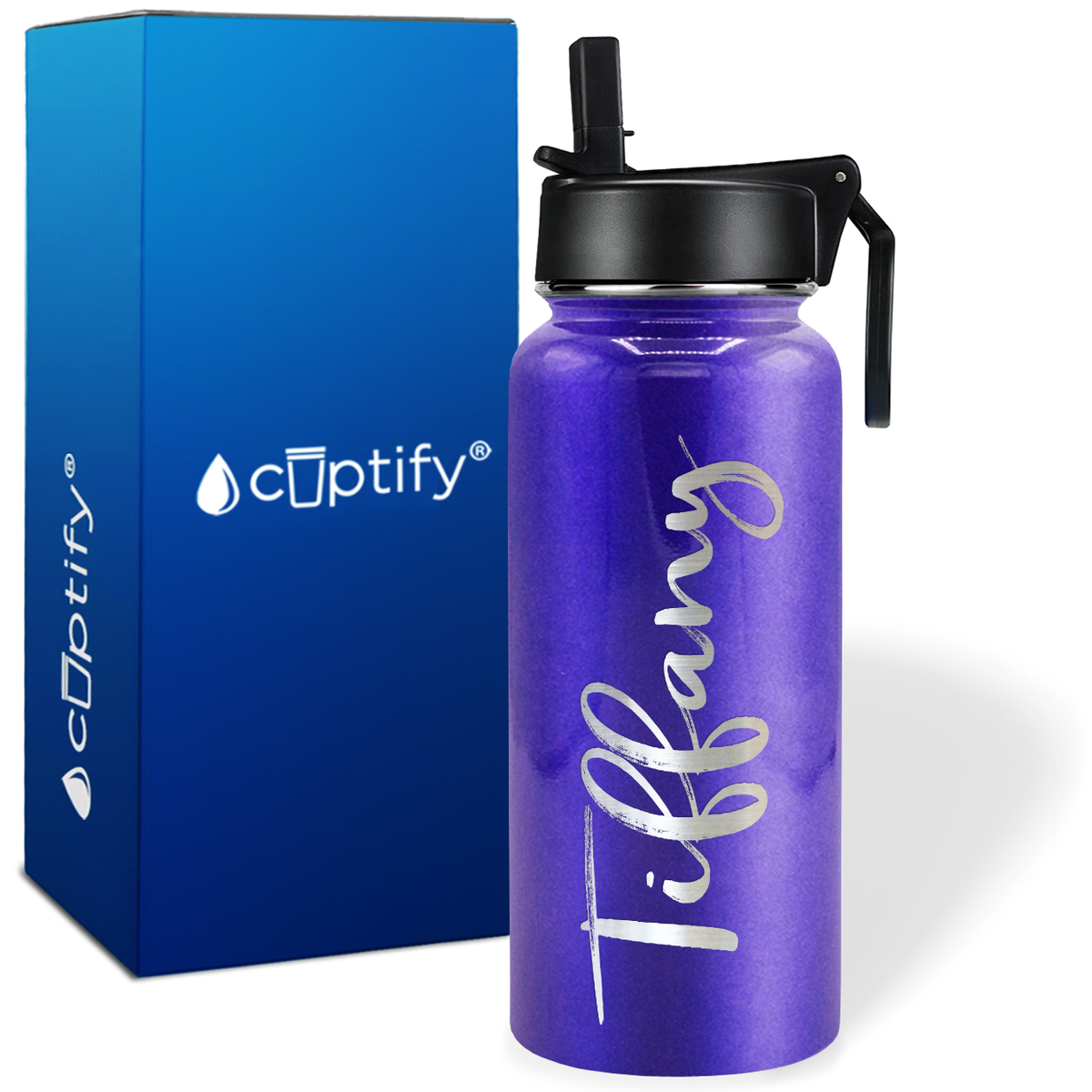 Personalized Tiffany Style on 32oz Wide Mouth