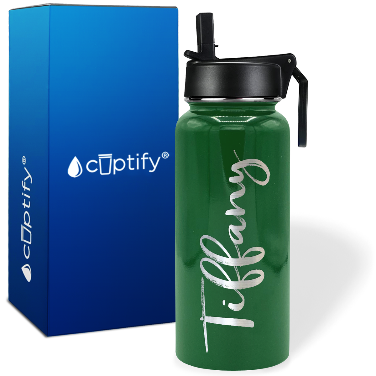 Personalized Tiffany Style on 32oz Wide Mouth