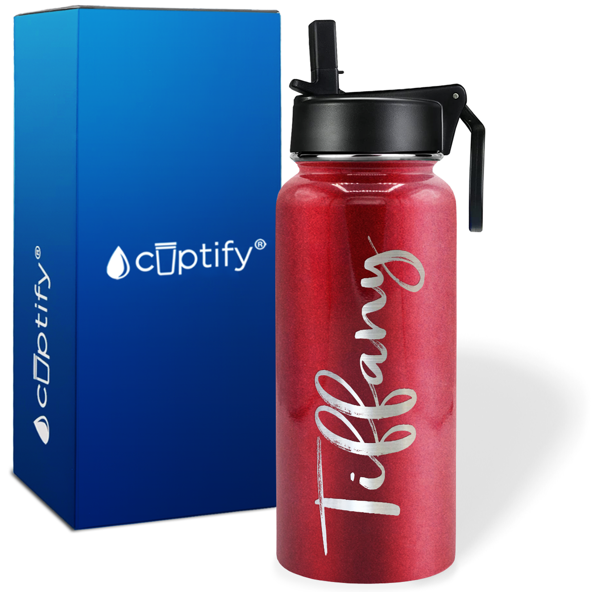 Personalized Tiffany Style on 32oz Wide Mouth