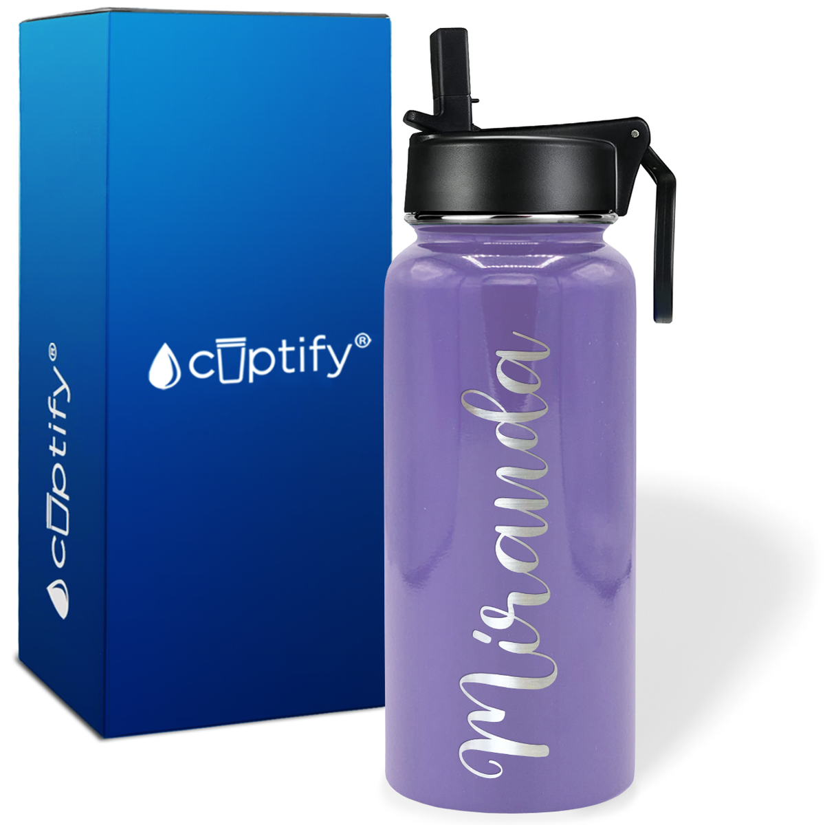 Personalized Miranda Style on 32oz Wide Mouth