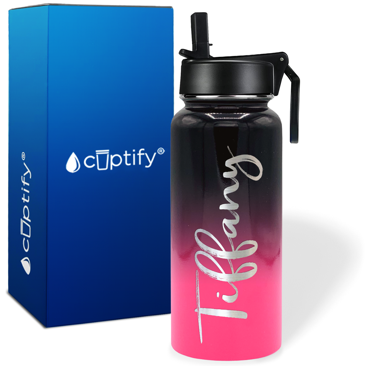 Personalized Tiffany Style on 32oz Wide Mouth