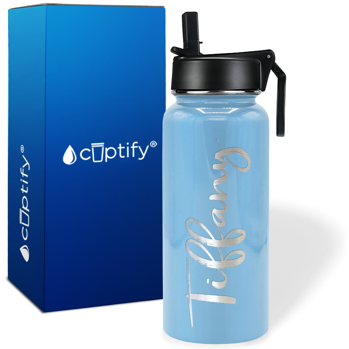 Personalized Tiffany Style on 32oz Wide Mouth