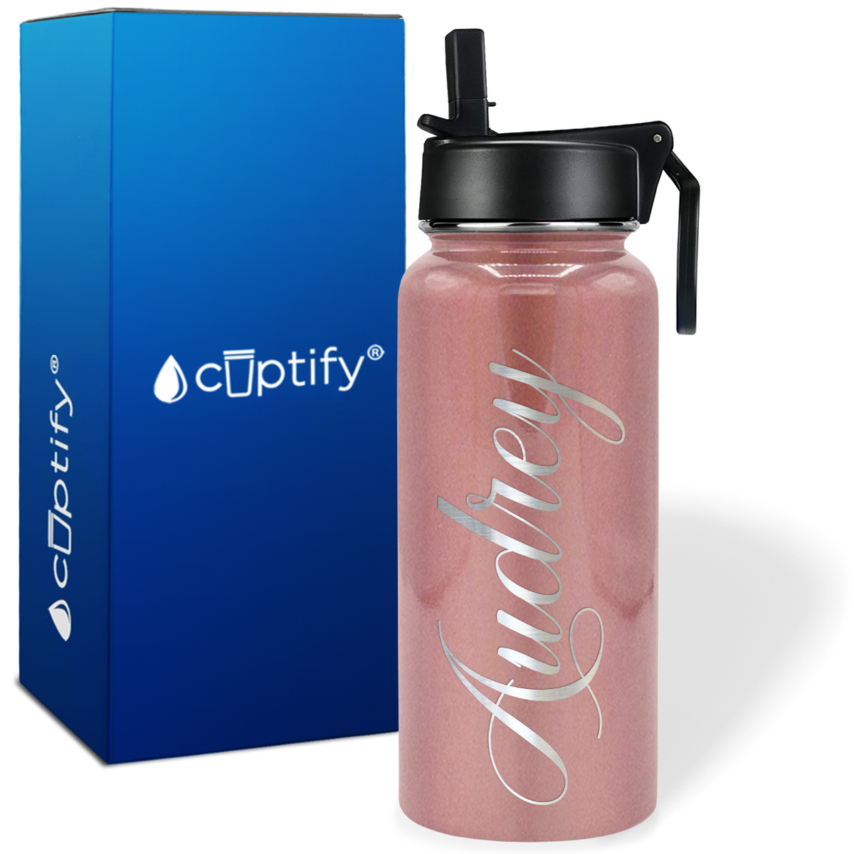 Personalized Audrey Style on 32oz Wide Mouth