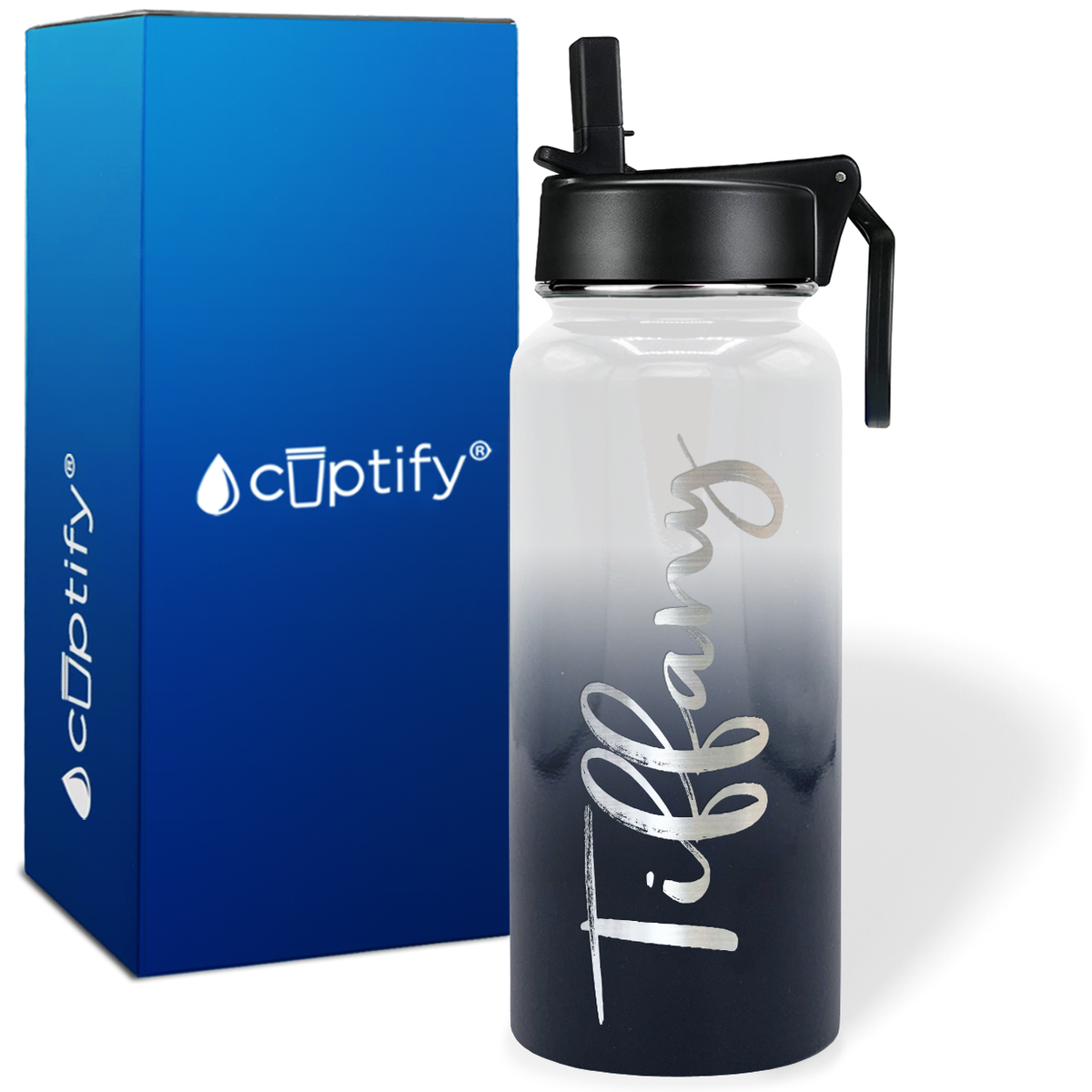 Personalized Tiffany Style on 32oz Wide Mouth