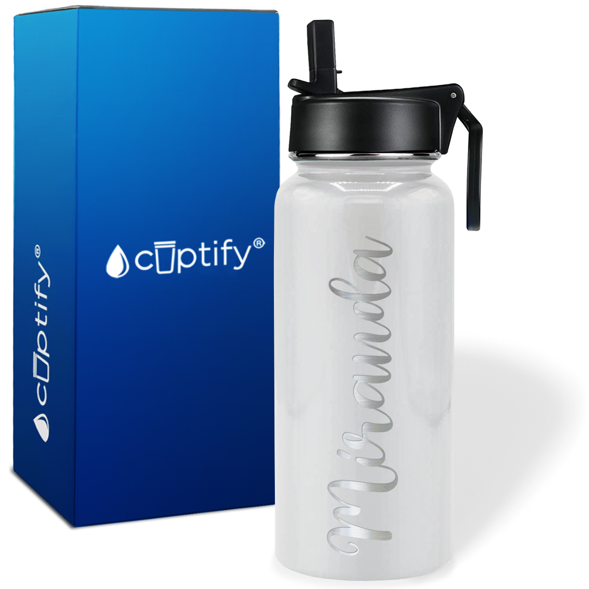 Personalized Miranda Style on 32oz Wide Mouth