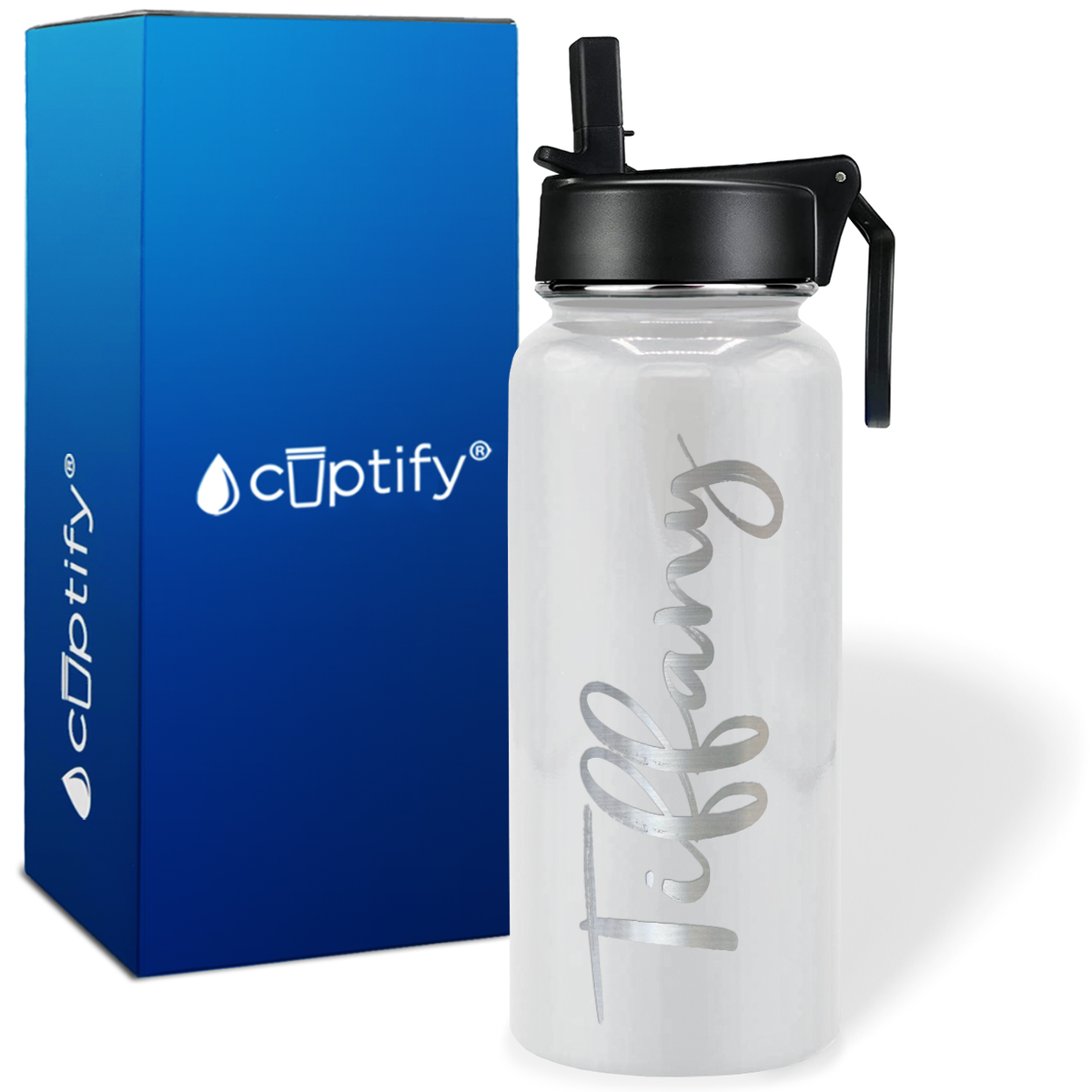 Personalized Tiffany Style on 32oz Wide Mouth